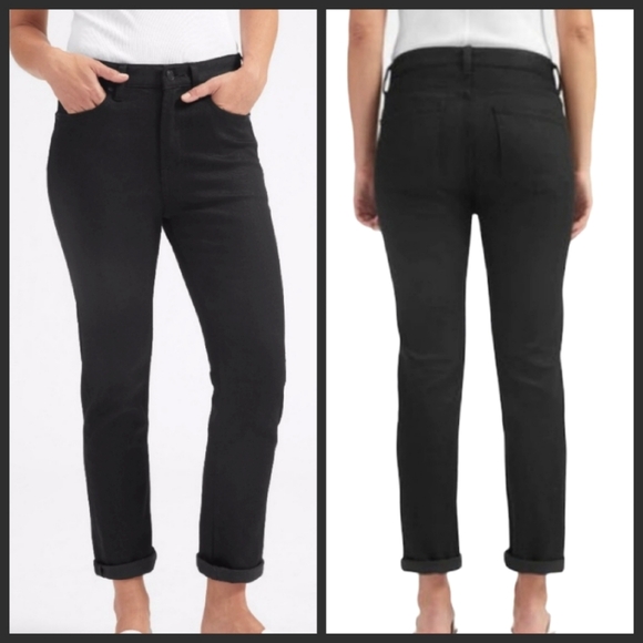 🎄3/$15 *HP* Everlane High Waisted Black Boyfriend Jeans - Picture 2 of 6